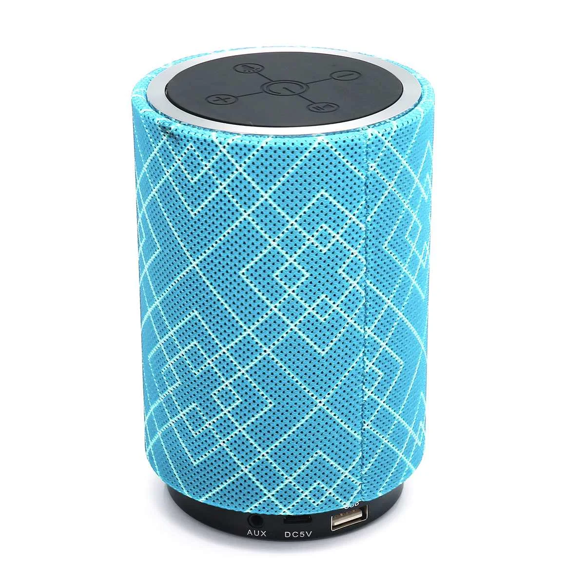 Wireless bluetooth Speaker Portable Column Outdoor Speaker 10W Subwoofer Sound Bar with Mic Support FM Radio TF USB Music Player - Цвет: Sky Blue