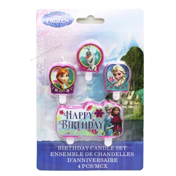 

A Set of Frozen Party Candles Cake Topper Children's Birthday Party Decoration Cake Decorations New Candles