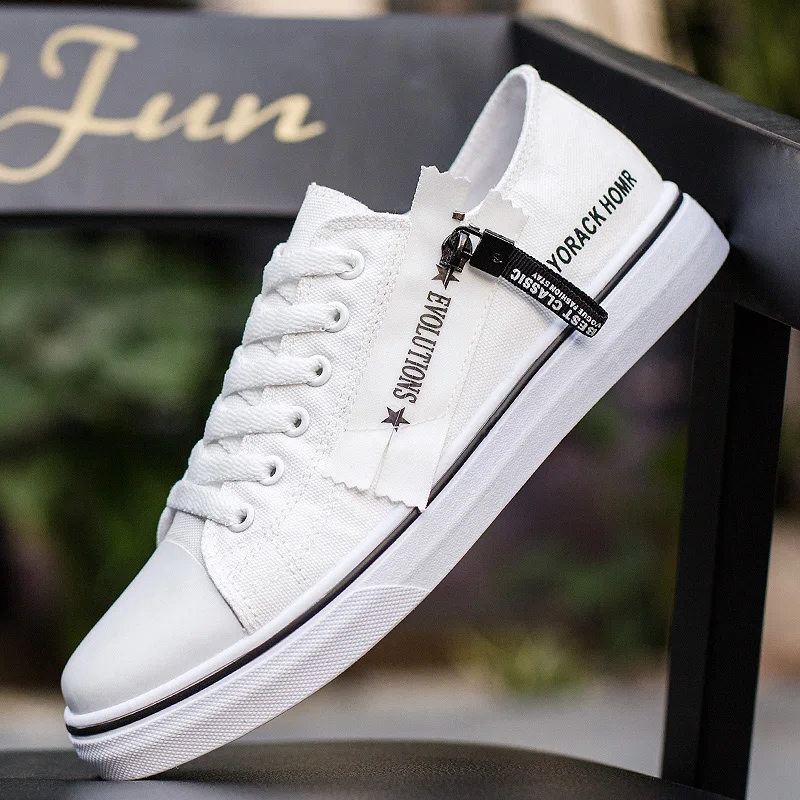 

Ifrich 2019 Walking Men Canvas Shoes Black Casual Shoes For Boy Low Top Men Vulcanized Sneakers Fashion Canvas Men Footwear