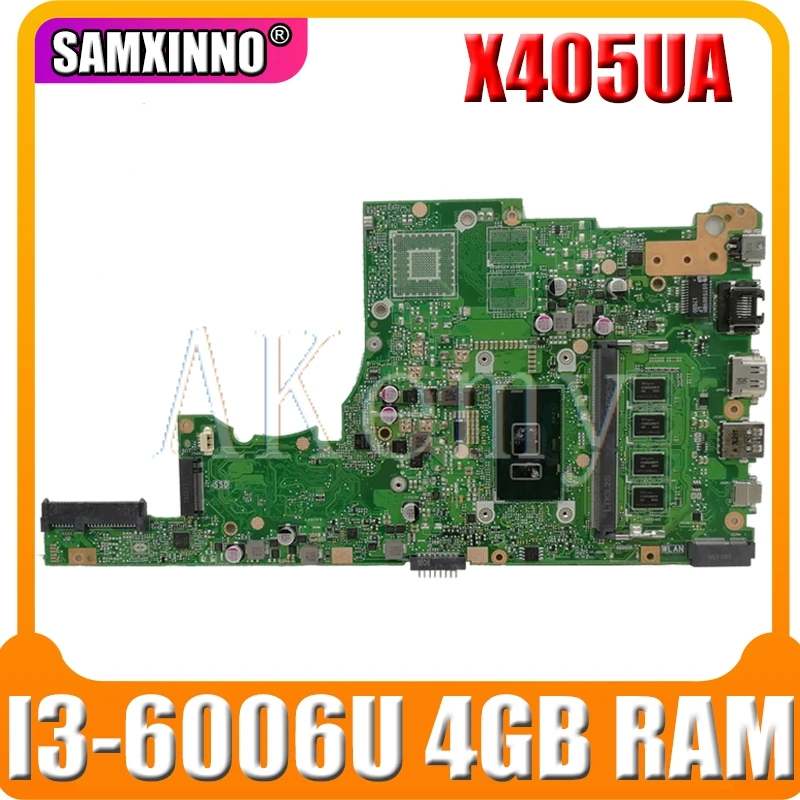  Akemy X405UA For ASUS X405U X405UN X405UR X405URR X405URP X405UQ X405UF Laotop Mainboard X405UA Mot