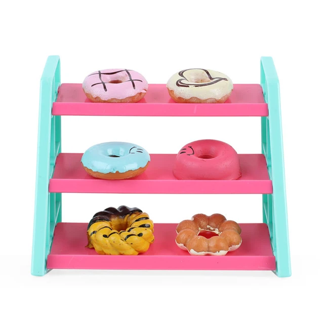 Simulation Mini Donut Shop Cashier Model Kids Pretend Play Education Toy Gift set kit for Children Birthday gifts 3