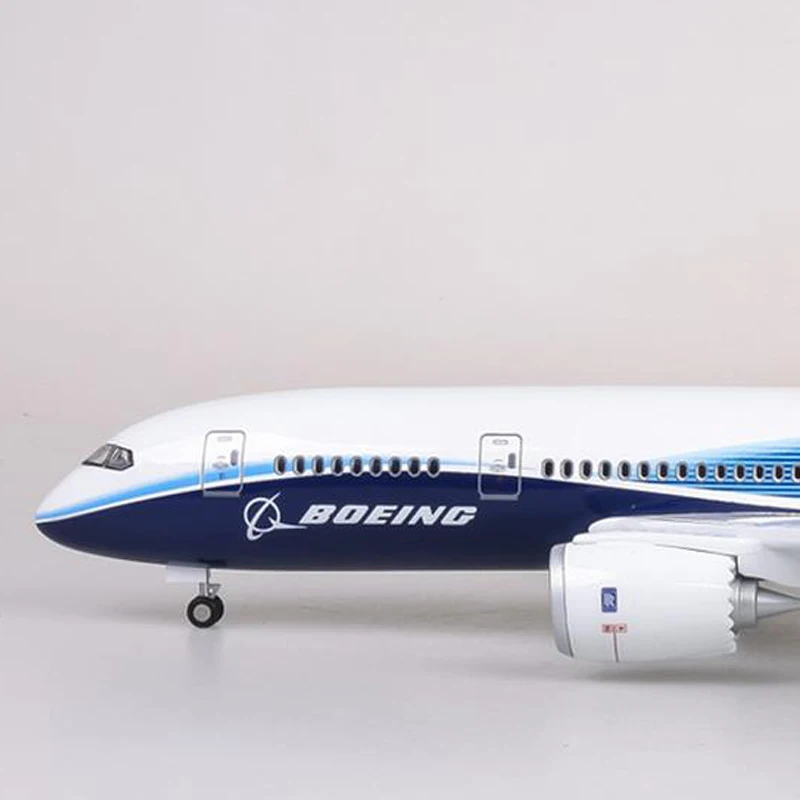 1:130 весы 47 см модель самолета Boeing B787 полимерная пластиковая светильник колеса для