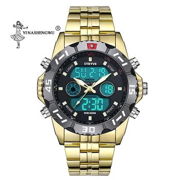 

Youth Digital Watch Men's Student Multi-Function Sports Luminous Dual Movement Waterproof Electronic Quartz Alarm Watch