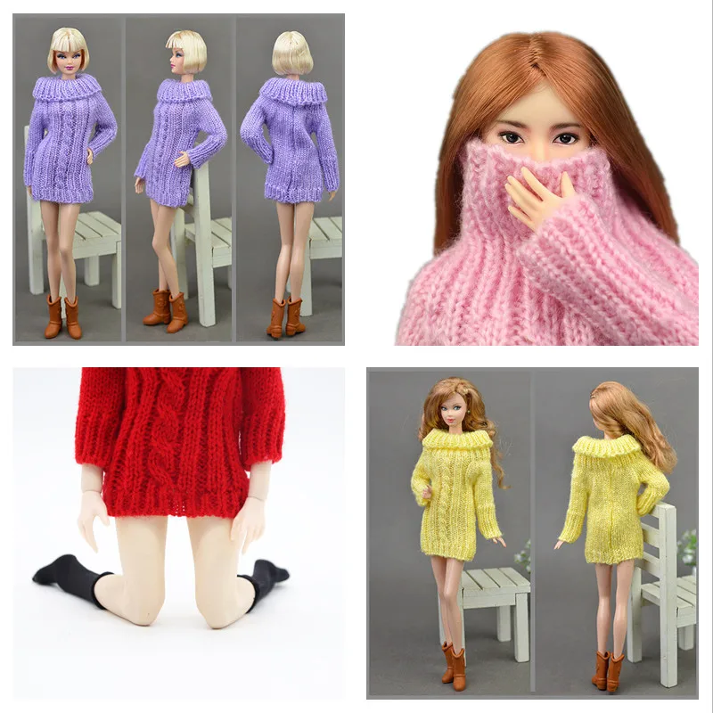 Модный длинный свитер для куклы блайз 9 цветов Барби SD BJD 1/6 аксессуары ношения