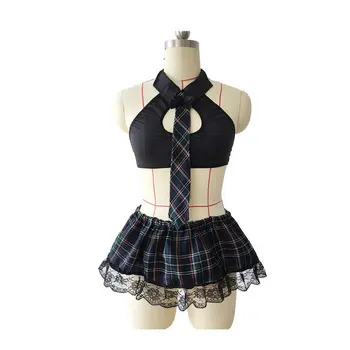 

Large Size Erotic Student Uniform Women Cosplay Underwear Uniform Sexy Lingerie Role Play Exotic Costumes Plus Size 3XL/4XL/5XL