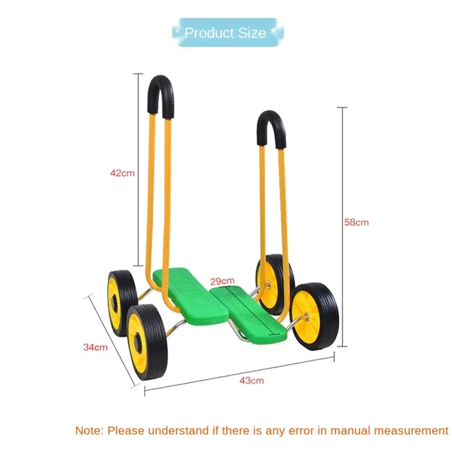 Doki Toy Children's Sensory Integration Training Equipment Household Balance Bicycle Pedaling Kindergarten Sports Exercise Car 6