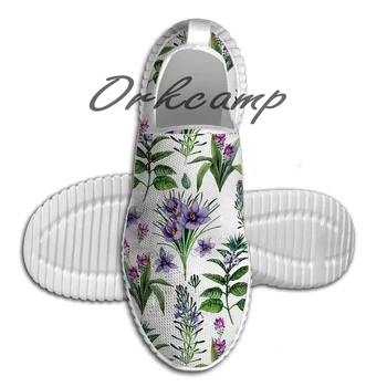 

Sport Running Shoes Watercolor botanical collection of herbs and spices Light Weight Walking Shoes Breathable Mesh Yoga Shoes