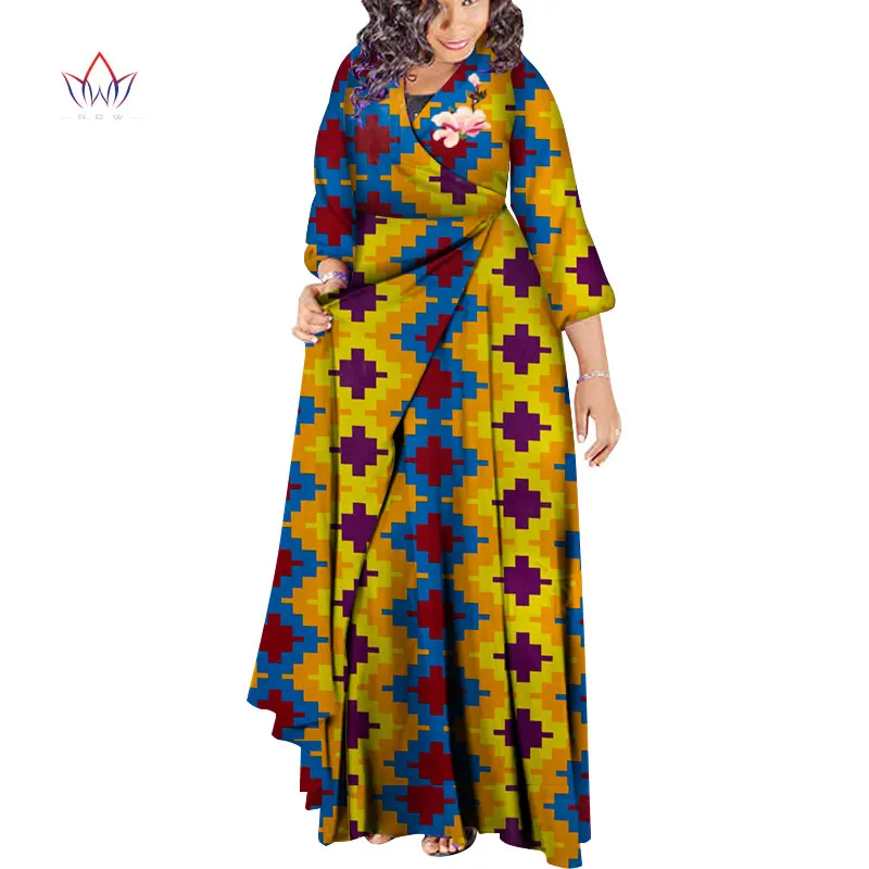 Африканская мода осень размера плюс женский плащ традиционная африканская восковая одежда Дашики Повседневная Верхняя одежда WY3478