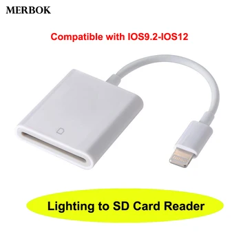 

Lightning to SD Card Reader Digital camera Kit Compatible OTG Data Connect Cable For Apple iPhone iPad Mini / Pro Air iOS9.2-12