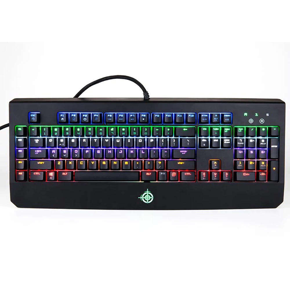 Magic Refiner 1501 Механическая игровая клавиатура Проводная 104 клавиш RGB Смешанная подсветка игровая клавиатура для ПК ноутбука