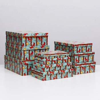 

A set of boxes 10 in 1 "Birds NG", 36.5 x 26.5 x 12 - 23 x 13 x 3 cm 5310870