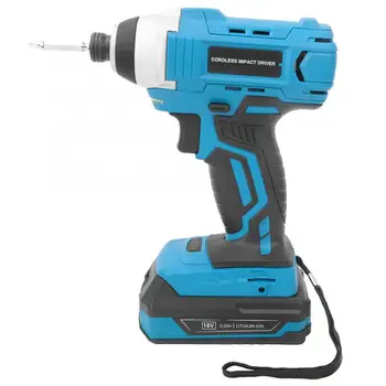 

100-240V /18V Cordless Impact Wrench Li-Ion Battery Screwdriver & Charger Kit