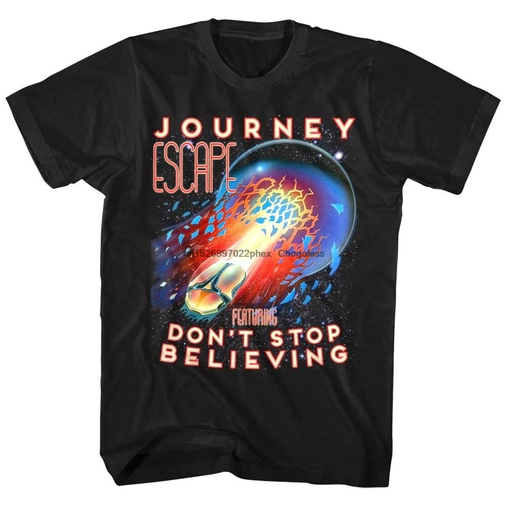 Мужская футболка с надписью Journey Escape Don't Stop Believe | одежда