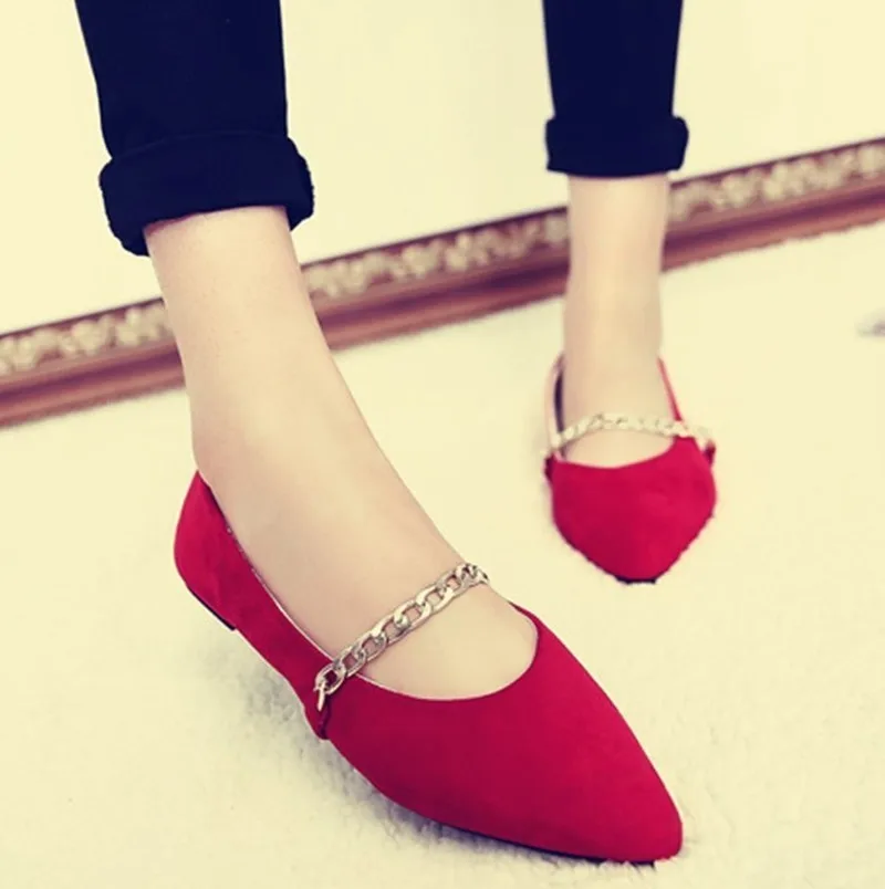 

2020 Women Slip On solid Color Flat Autumn Loafers Female Comfort Pointed Toe Fashion Shoes Ladies Casual Footwear J16-15