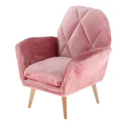 1:6 Pink Dollhouse Miniature Sofa Cute Japanese-style Handmade Decoration