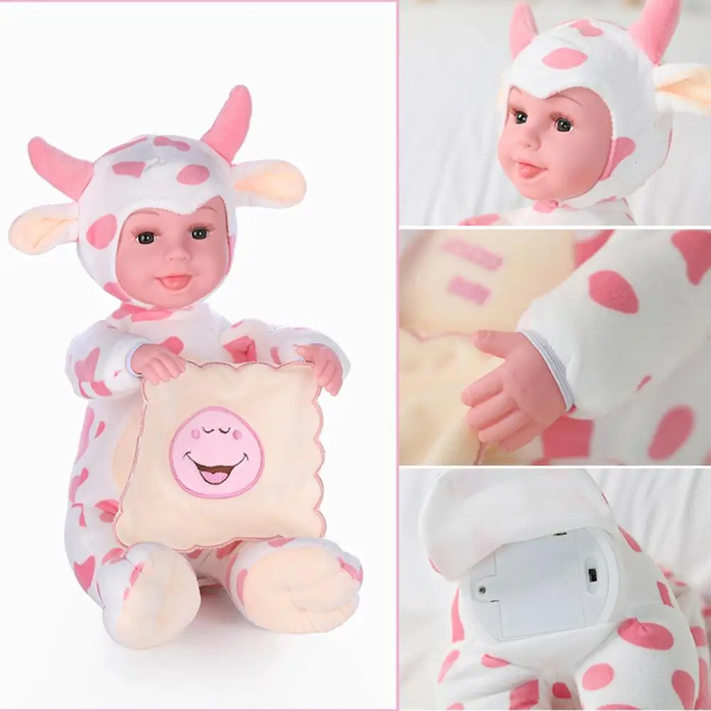 Имитация Peekaboo плюшевая игрушка Плюшевая Кукла анимированный говорящий Поющий игрушка