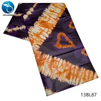 

LIULANZHI fabric african bazin dyed clothes for men riche lace material polyester 5 yards bazin riche 13BL74-91