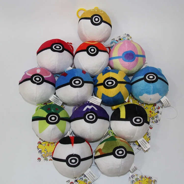 13 шт. Takara Tomy Pokemon животные мяч Милый Пикачу балл плюшевый брелок Плюшевая Кукла