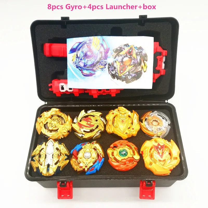 Топы Burst Launchers Beyblade игрушки GT arena box Burst bables Toupie Bayblade metal fusion God спиннинг Топы Bey Blade Blades игрушка - Цвет: BOX9G
