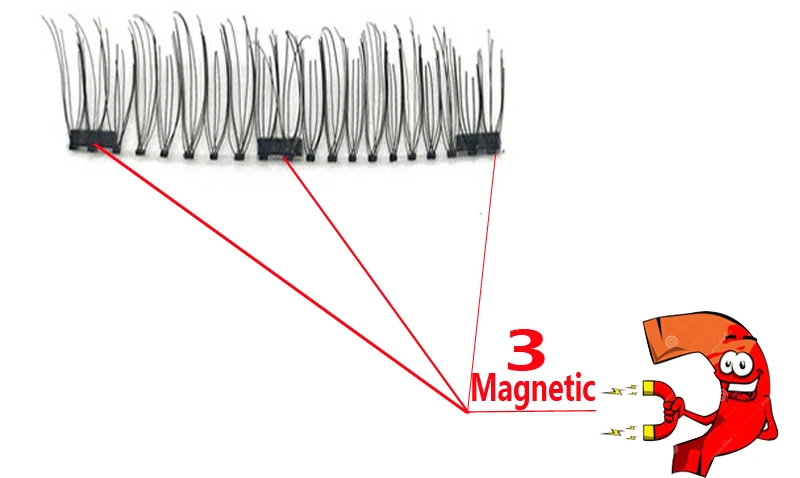 MB 10 Набор 3 накладные ресницы на магнитах накладные норковые ресницы 3D/6D натуральный удлиняющий макияж 20 пар магниты ресницы верхний с подарочной коробкой