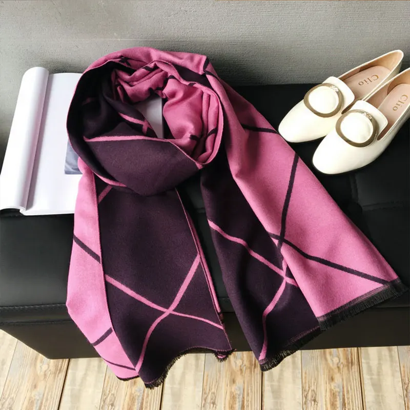 Новинка кашемировый шарф с принтом геометрический Cachecol Foulard для мужчин и женщин любовь пары хиджаб с бахромой кашемировый палантин пончо