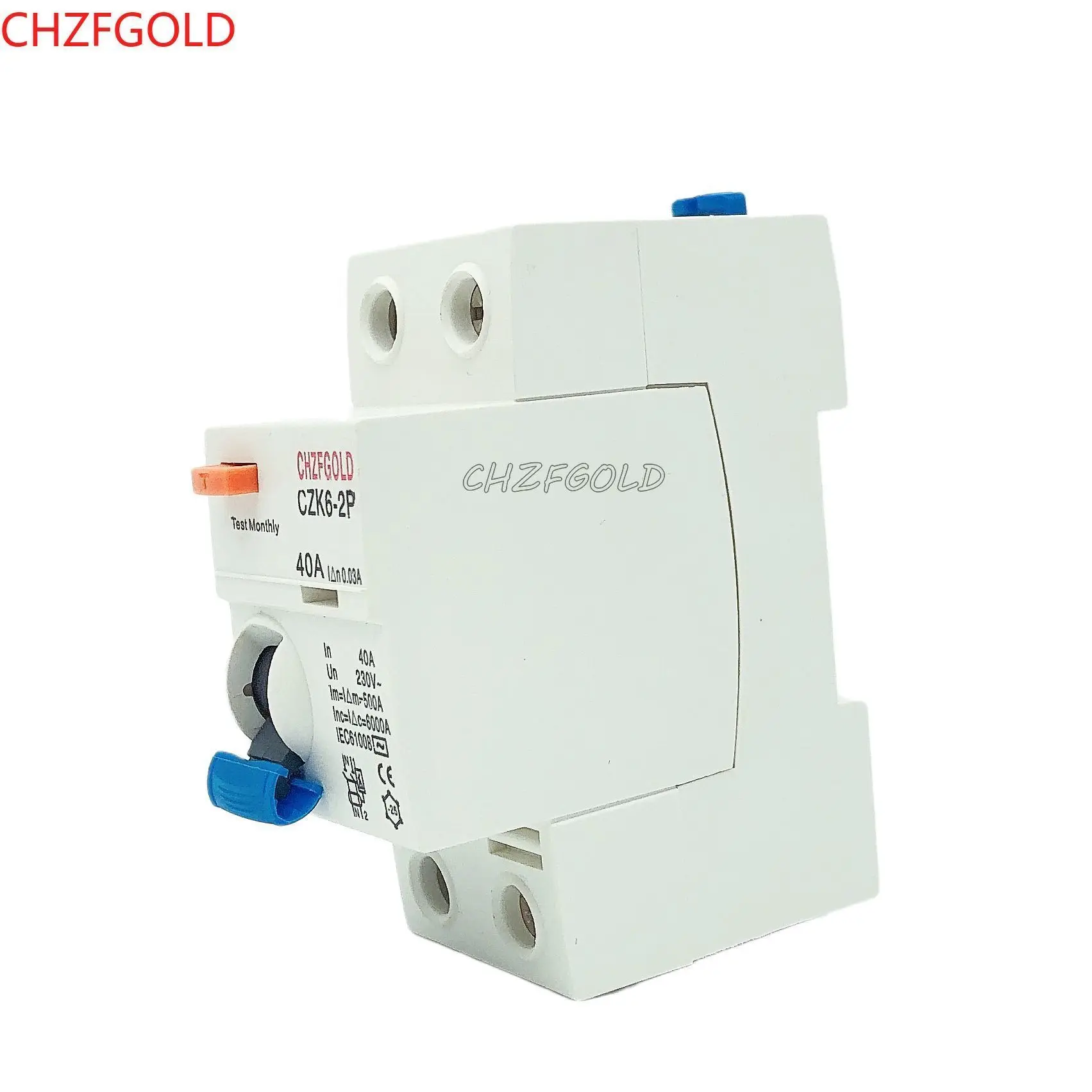 CHZFGOLD 2P S Type RCCB Time Delayed RCD ELCB Delay Type, 42 OFF