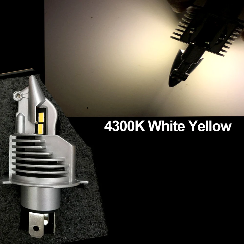 YOTONLIGHT супер H4 светодиодные фары лампы 70 Вт 15000lm 4300K 6000K HB2 9003 огни для автомобиля
