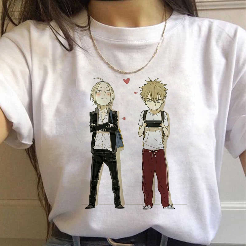 19 Days Graphic Print T-shirt Women Harajuku Aesthetic White Tops Casual Manga Tshirt 2021 New Summer Fashion Y2k Female T Shirt