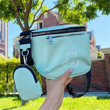 

New Women's Fashion Small Crossbody Bag 2-piece Ladies Shoulder Bags Women's Casual Shoulder Messenger Bag Semicircle Belt Bag