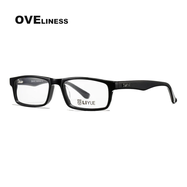 Fashion Square eyeglasses frames eye glasses frame men women Optical Acetate full eyewear Myopia Prescription glasses Spectacles black