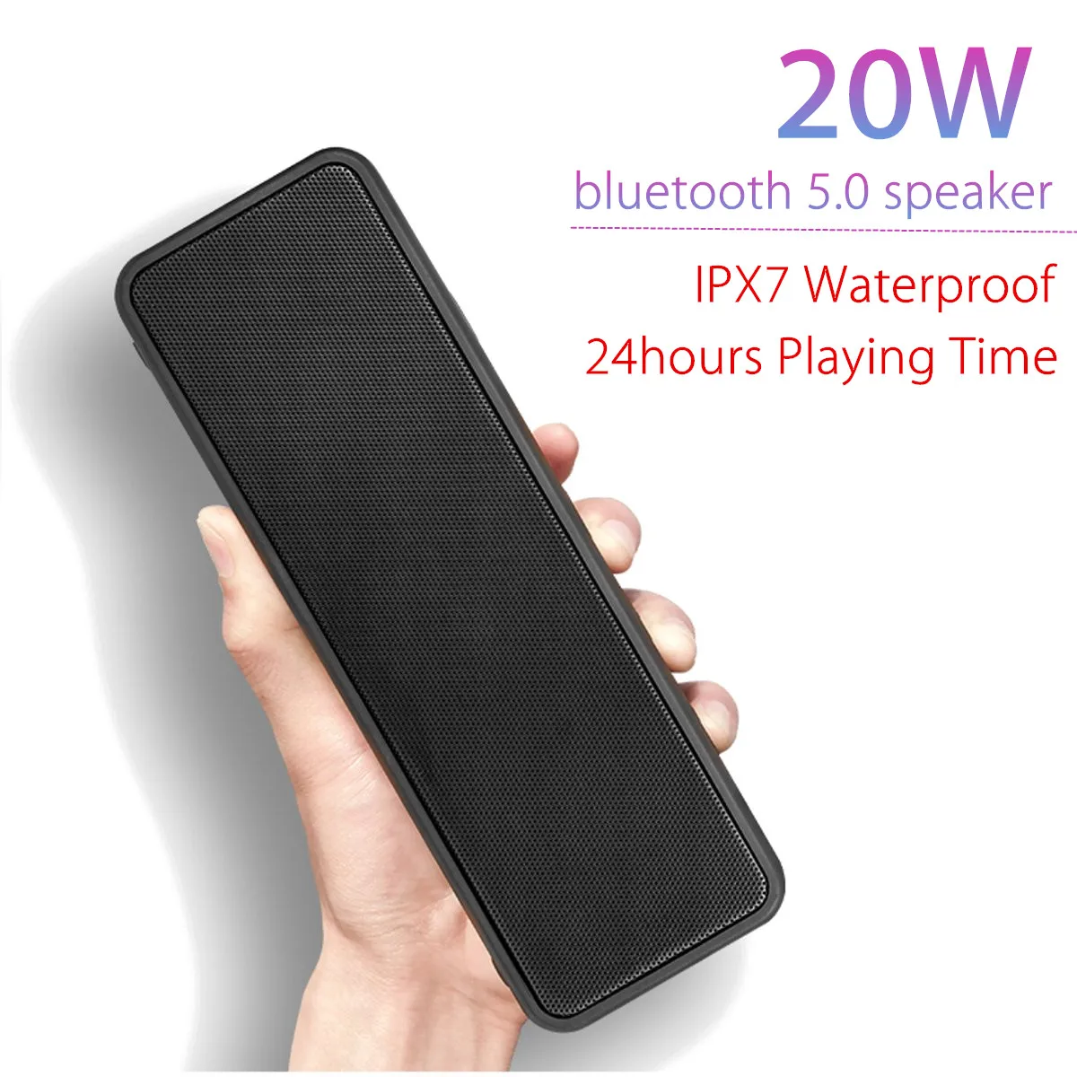 20W 24H Playing Time 20 Вт/40 Вт bluetooth 5,0 Беспроводная колонка портативная IPX7 водонепроницаемый наружный сабвуфер 360 стерео звук бас колонки бумбокс - Цвет: 20W 24H Playing Time