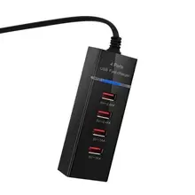 USB настенная розетка для зарядника удобный 4 порта многофункциональная быстрозарядная станция адаптер питания для телефона для путешествий