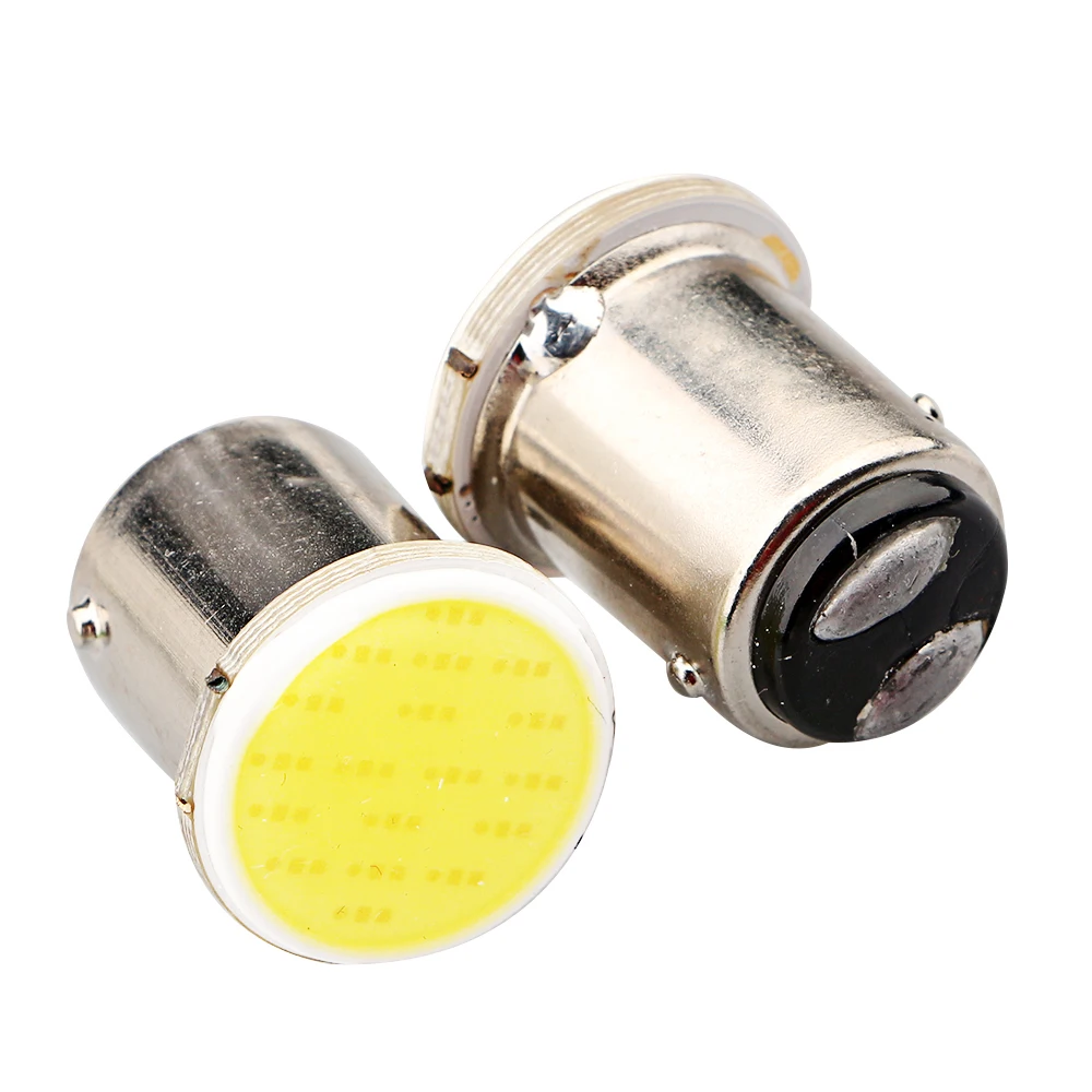 YM E-Bright 10 шт. S25 COB 18 SMD 18 Led 1157 BAY15D P21/Светодиодная лампа мощностью 5 Вт с сигнал поворота, стоп-сигналы, белые, желтые, красные Автомобильные фары 12V авто светодиодные фонари