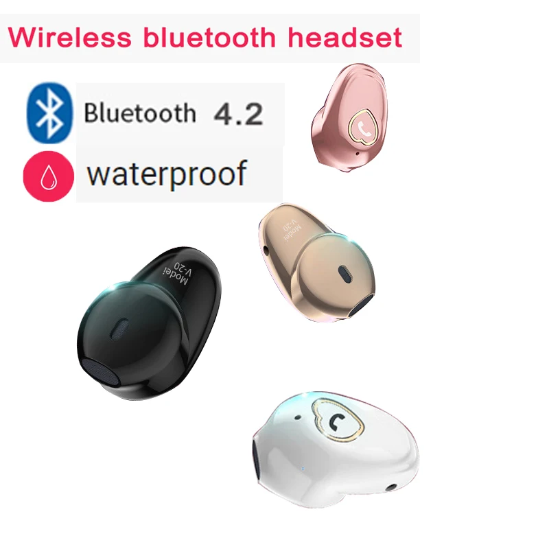 Мини bluetooth-наушники беспроводные невидимые наушники для ушей стерео спортивные