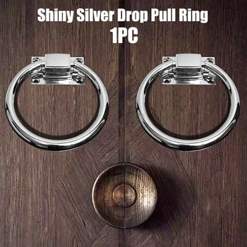 

Polishing Cabinet Knob Accessories Wooden Door Tool Wear Resistant Home Zinc Alloy Chair Pull Ring Knock Handle Modern