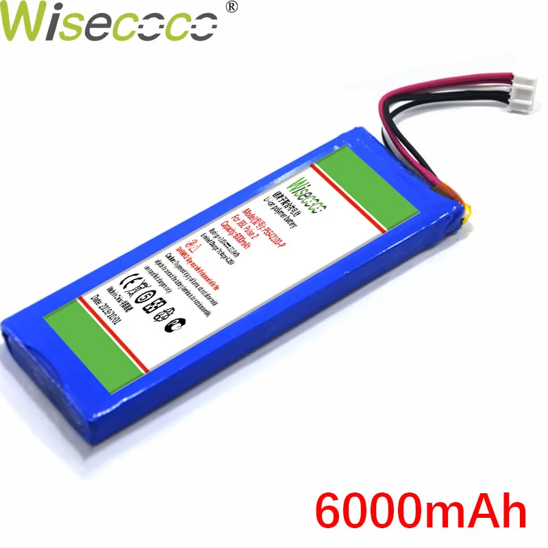 Wisecoco P5542100-P 6000 мАч аккумулятор для J BL 2017DJ1714, APJBLPUESE3, импульсный 3 высококачественный аккумулятор
