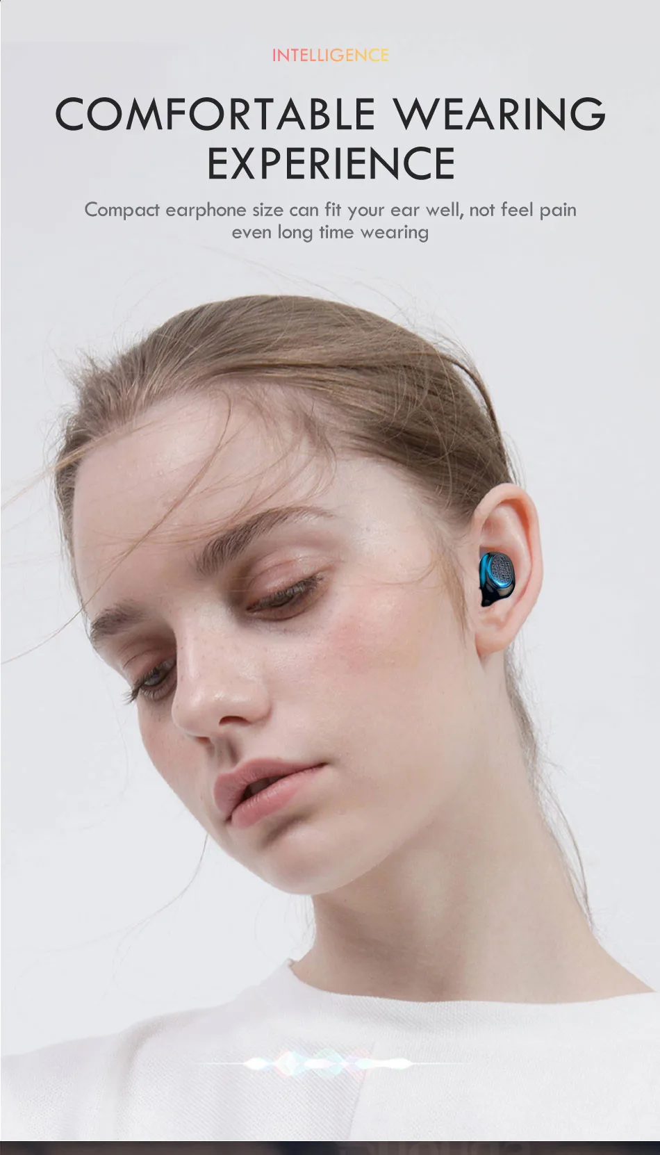 Новые TWS беспроводные Bluetooth наушники светодиодный дисплей Bluetooth наушники 9D Hifi стерео гарнитура наушники для iOS Android