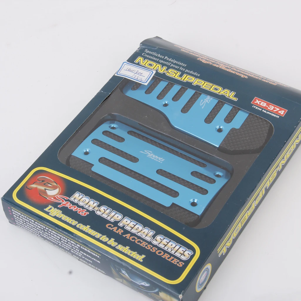 2X Brake Accelerator Sport NonSlip Pedal Pad Vehicle Automatic AT Car Blue