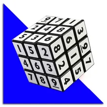 Цифровой кубик Sudoku с черным дном, белая наклейка 3X3X3, кубик Sudoku, волшебные кубики, развивающие игрушки для детей, кубик рубиков