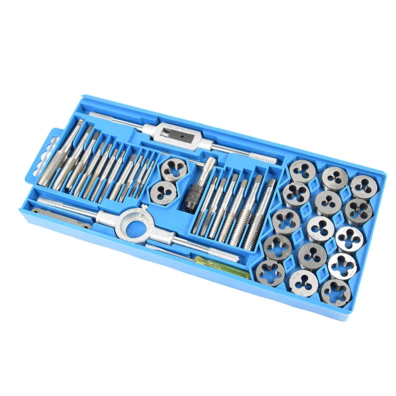 40Pcs Threaded Cutting Set M3-M12 Pro Metric Tap and Die Wrench Cutters Tool Bit Sets for Metalworking | Инструменты