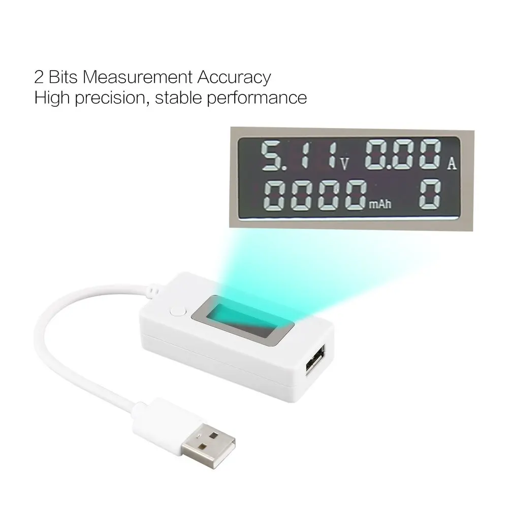 Цифровой usb зарядка доктор емкость батареи Напряжение Ток тестер метр детектор для смартфонов мобильный Банк питания KCX-017