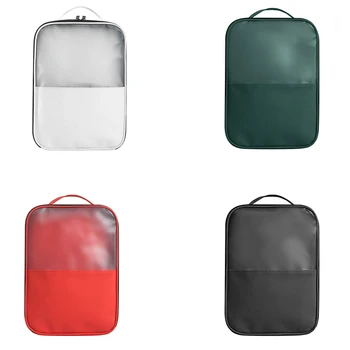 

Portable Travel Shoe Storage Bag Home Dust-proof Shoe Cover Box Waterproof Large Capacity Double Zipper Design