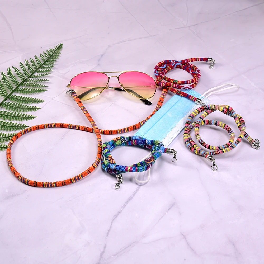 Fashion Ethnic Cord Chain on the Neck for Women Bohemian Hang Masks String Sunglasses Lanyard Men’s Cuelga Mascarillas 65cm