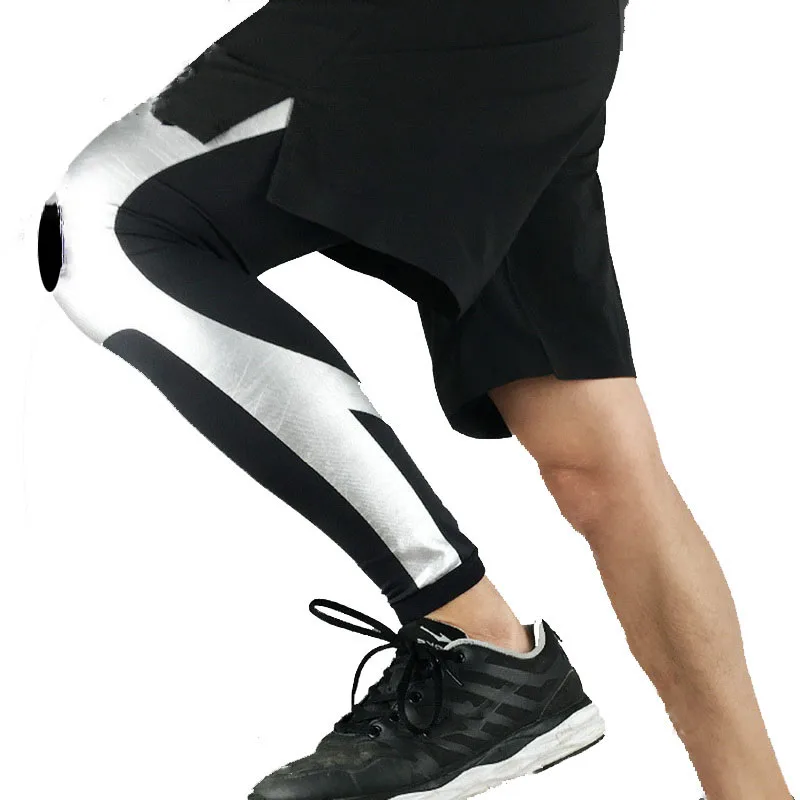 1PCS Sports Knee Protectors Breathable Long Knee Legwarmers Compression Calf Sleeve Volleyball Football Running Supports