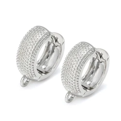 Gold Hoop Earring Hooks for DIY Handmade Jewelry and Accessories Wholesale (White)