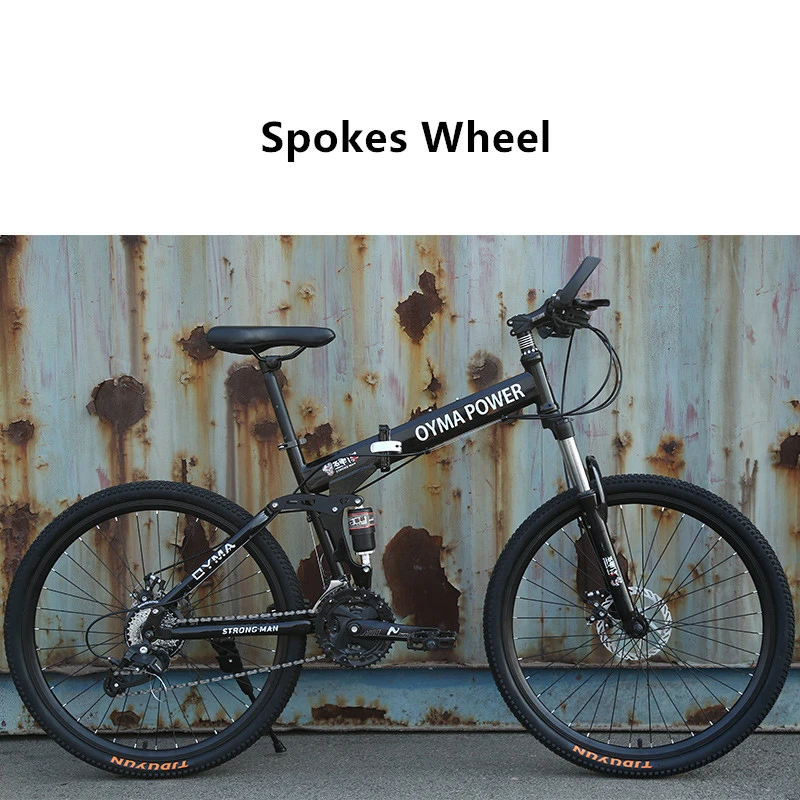 LOVELION Mountain Bike Carbon Steel Frame 24/26 Inch Wheel Dual Disc Brake 24/27 Speed Bicycle Outdoor Downhill Mtb Bicicleta