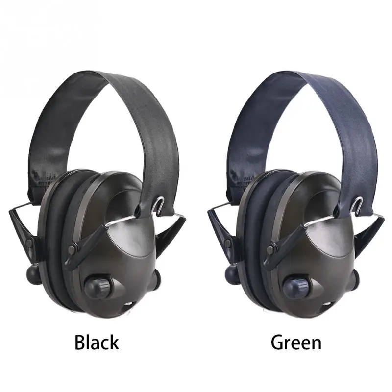 Noise Reduction Soft Portable Shooting Solid Adjustable Active Hunting Foldable Earmuffs Electronic Ear Protector