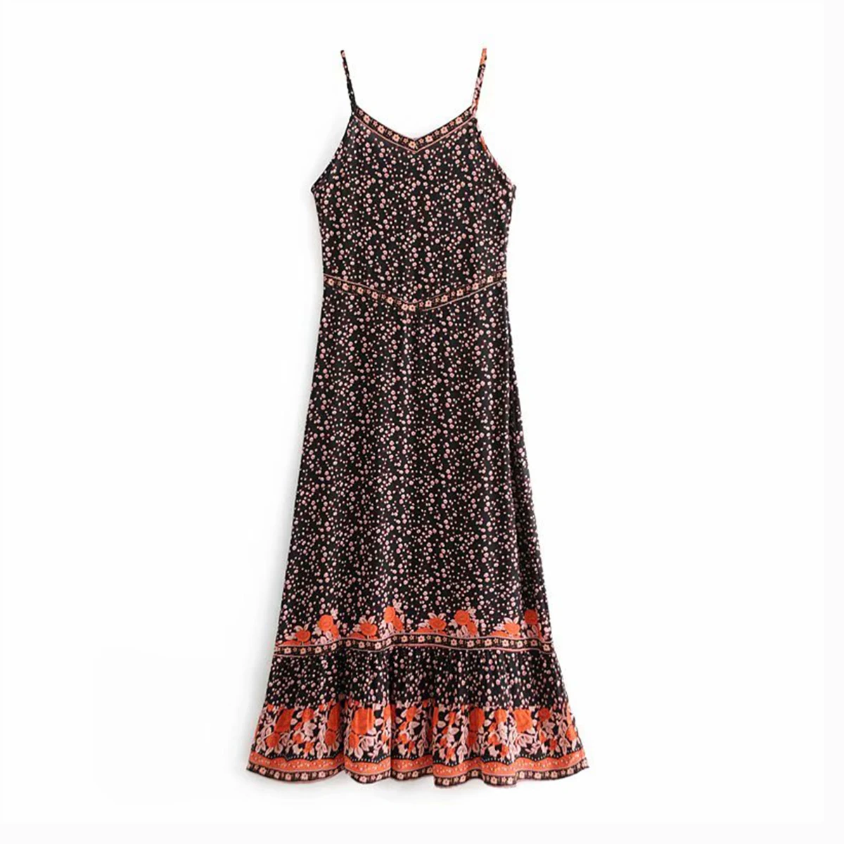 Maxi Dress Сливовое цветочное богемное шикарное Макси платье для женщин летнее без рукавов без бретелек сексуальное платье для женщин богемное хиппи пляжные Вечерние Длинное Платье - Цвет: Maxi Dress