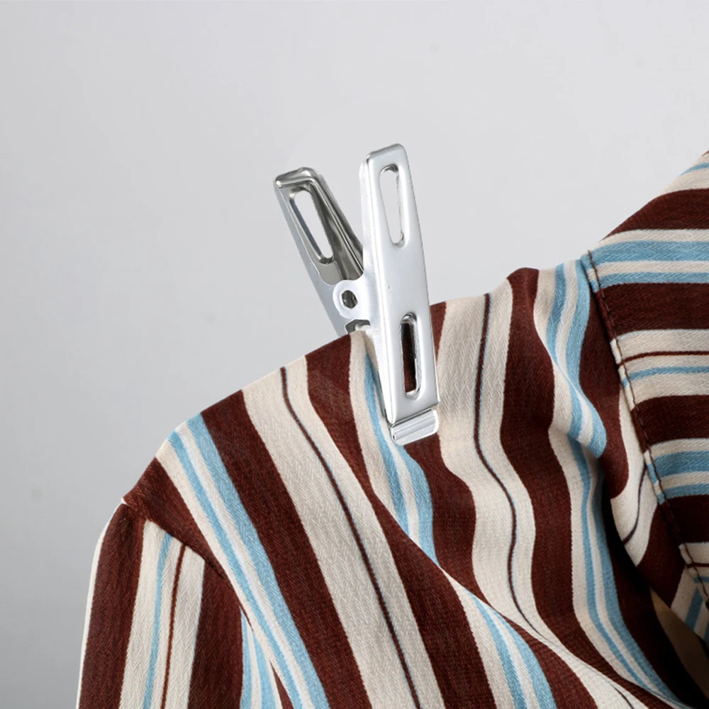 20 шт прищепки для белья из нержавеющей стали одежда клипы Металл уплотнительный