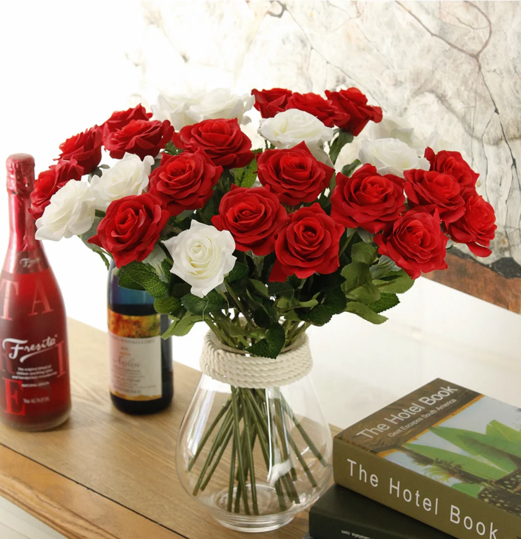 

Украшение для дома F608, 1 партия, 10 шт., с длинным стволом искусственные, Шелковая Роза украшение для свадьбы